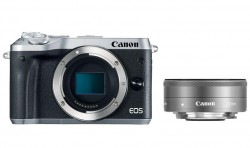 Máy Ảnh Canon EOS M6 + EF-M 22MM F2 STM (Bạc)