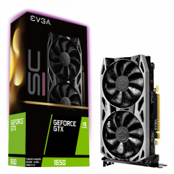 Card màn hình EVGA GeForce GTX 1650 SC ULTRA GAMING-4GB (4GB GDDR5, 128-bit, HDMI+DP, 1x6-pin)