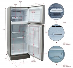 Tủ lạnh Sharp SJ-210E-SL 196L