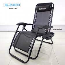 Ghế xếp thư giãn Sumika 179A (Khóa nhựa, khung ghế tròn)