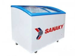 Tủ đông hai ngăn nắp kính lùa Sanaky VH-302KW