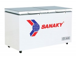 Tủ đông Sanaky VH 2899A2K - 240 lít, 1 ngăn đông, dàn lạnh đồng, mặt kính cường lực