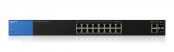 Switch chia mạng PoE Linksys 16 port Gigabit + 2 port RJ45/SFP LGS318P