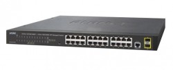 Switch chia mạng PLANET GS-4210-24T2S 24 port + 2 port 100/1000 BASE-X SFP