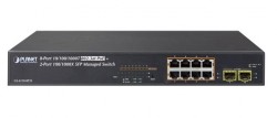 Switch chia mạng PLANET 8-port GS-4210-8P2S 10/100/1000Mbps PoE