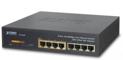 Switch chia mạng PLANET 8-port FSD-804P 10/100Mbps with 4-port PoE
