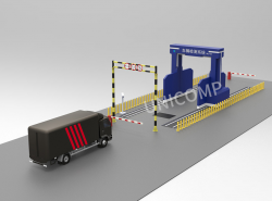 Máy X-Ray UNJ700 soi hàng hóa các thùng chứa, xe tải và các phương tiện khác