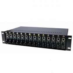 Bộ khung nguồn tập trung converter quang 14 cổng Upcom MW-R14
