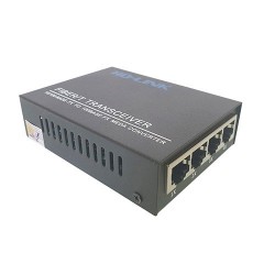 Switch chia mạng BTON 4 cổng PoE 10/100/1000M + Fiber BT-6104 FE -25A