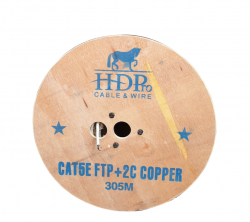 Cáp mạng kèm nguồn HDpro Cat5e FTP + 2C lõi đồng