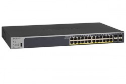 24-Port Gigabit Ethernet PoE+ Smart with 4 SFP Ports Switch NETGEAR GS728TP