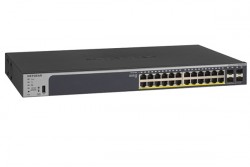 24-Port Gigabit Ethernet PoE+ Smart Switch with 4 SFP Ports NETGEAR GS728TPP