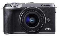 Máy ảnh Canon EOS M6 Mark II Kit EF-M15-45mm F3.5-6.3 IS STM/ Bạc (Nhập Khẩu)