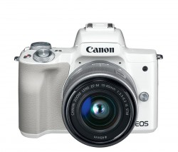 Máy ảnh Canon EOS M50 Kit EF-M15-45mm F3.5-6.3 IS STM/ Trắng (Nhập Khẩu)