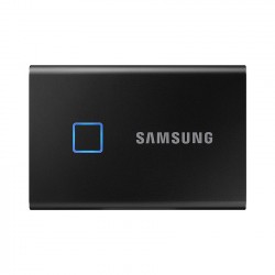 Ổ Cứng Di Động SSD Samsung T7 Touch Portable 1TB  2.5 inch USB 3.2 đen (Đọc 1050MB/s - Ghi 1000MB/s)-(MU-PC1T0K/WW)