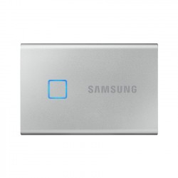 Ổ Cứng Di Động SSD Samsung T7 Touch Portable 500GB 2.5 inch USB 3.2 bạc (Đọc 1050MB/s - Ghi 1000MB/s)-(MU-PC500S/WW)