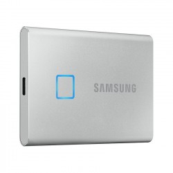 Ổ Cứng Di Động SSD Samsung T7 Touch Portable 1TB 2.5 inch USB 3.2 bạc (Đọc 1050MB/s - Ghi 1000MB/s)-(MU-PC1T0S/WW)