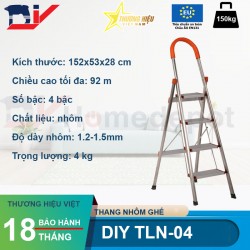 Thang nhôm ghế bậc DIY TLN-04