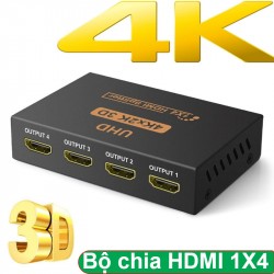 Bộ chia HDMI 1 ra 4 hỗ trợ 4K UHD