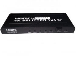 Bộ chia HDMI 2.0 1 ra 4 hỗ trợ 4Kx2K@60Mhz, 3D, HDCP 2.2