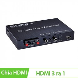 Bộ chuyển mạch HDMI 3 ra 1 Audio Amplifier