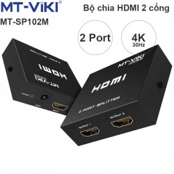 Bộ chia HDMI 2 port V1.4 4K30Hz 3D MT-VIKI MT-SP102M