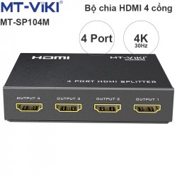 Bộ chia HDMI 4 port V1.4 4K30Hz 3D MT-VIKI MT-SP104M