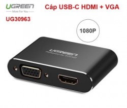 BỘ KẾT NỐI IPHONE MACBOOK ĐIỆN THOẠI ANDROID RA TIVI VGA + HDMI UGREEN 30963