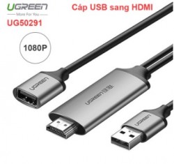 CÁP USB RA HDMI - CÁP MICRO USB USB-C LIGHTNING TO HDMI 1080P 1.5 MÉT UGREEN 50291