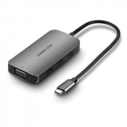 Cáp chuyển USB type-C ra 1 cổng VGA 1 3 cổng USB 3.0 UGREEN 50210