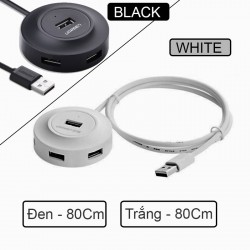BỘ CHIA USB 2.0 4 CỔNG UGREEN 20277 CÓ HỖ TRỢ NGUỒN NGOÀI - DÀI 80CM