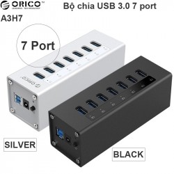 HUB chia cổng USB 7 port vỏ nhôm Orico A3H7