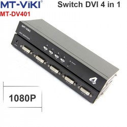 Bộ chuyển mạch gộp DVI 4 vào 1 - Switch DVI 4 in 1 out MT-VIKI MT-DV401