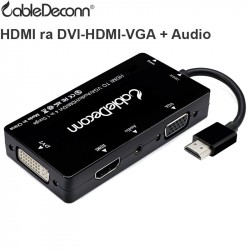 HDMI RA HDMI DVI VGA AUDIO 3.5MM CONVERTER 25CM CABLEDECONN