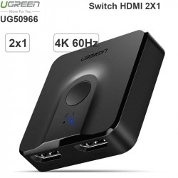 Bộ gộp switch HDMI 2 vào 1 4K 60Hz Ugreen 50966
