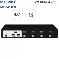 Bộ switch HDMI 4 in 1 KVM HUB USB Hỗ trợ 4K-4096*2160P@30Hz MT-VIKI MT-0401HK