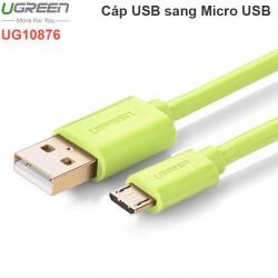 CÁP SẠC ĐIỆN THOẠI SMARTPHONE MÁY TÍNH BẢNG USB AM SANG MICRO USB 0.5M 1 MÉT UGREEN