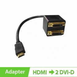 Cáp HDMI, cáp chia HDMI Male to 2 x DVI-I Female