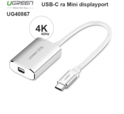 Cáp chuyển USB type-C ra Minidisplay port cho màn hình IMAC 4K-60Hz UGREEN  40867