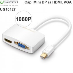 Đầu chuyển đổi Mini DisplayPort sang VGA + HDMI Ugreen 10427