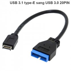 Cáp chuyển USB 3.0 20PIN trên mainbroard ra USB 3.0 20PIN Male 20Cm