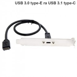 Cáp đổi USB 3.1 trên mainbroard ra USB type-C 3.1 40Cm (có đai bắt vít + bracket)