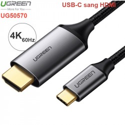 Cáp chuyển USB-C ra HDMI 4K 1.5 mét Ugreen 50570