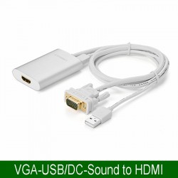 VGA SANG HDMI CONVERTER 1080P 50CM UGREEN 40263