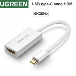 Cáp chuyển USB-C ra HDMI support 4K30Hz 20Cm UGREEN 40273