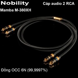 Cáp Audio RCA đồng tinh khiết 6N OCC Nobility Mamba M-380XH