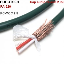 Cáp âm thanh 2 lõi đồng tinh khiết PCOCC Furutech FA-220