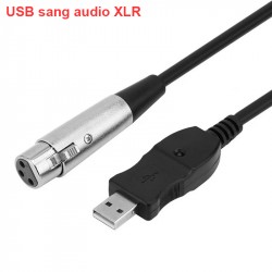 Cáp USB to Cannon/XLR 3m (dùng kết nối mic vào cổng USB)