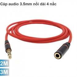 Cáp audio 3.5mm nối dài 4 nấc 2 mét 3 mét