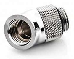 Fitting Bitspower Adapter 45* Male-Female Rotary Silver Shining
